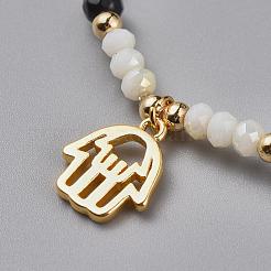 Perle di vetro Placchi allungano i braccialetti&nbsp;BJEW-JB04309-02