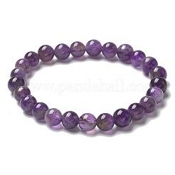 Braccialetti naturali ametista di stirata del branello&nbsp;X-BJEW-K212-B-034