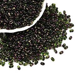 Perline di vetro dipinte a spruzzo picasso&nbsp;SEED-T006-04-19
