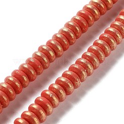Sprühbemalte handgefertigte Polymer-Ton-Perlenstränge&nbsp;CLAY-F004-B