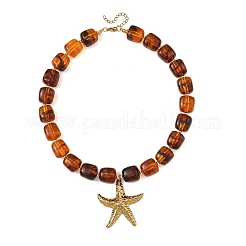 Colliers pendentifs en forme d'étoile de mer en acier inoxydable 304&nbsp;NJEW-JN06478