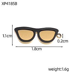 304 Edelstahl-Emaille-Anhänger&nbsp;STAS-OY012-25G