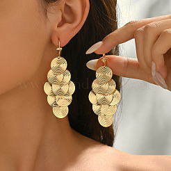 Boucles d'oreilles créoles à pampilles en laiton&nbsp;OF5161-1