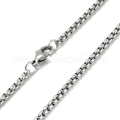 Collier pendentif vierge marie en acier inoxydable anti-ternissement avec chaînes à claquettes pour femme&nbsp;NJEW-E066-01P