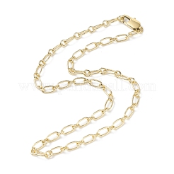 Colliers de chaînes à maillons en laiton pour hommes femmes&nbsp;NJEW-JN03769