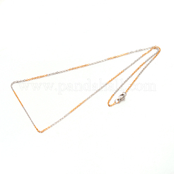 Halsketten aus Edelstahlkabelketten 304&nbsp;NJEW-O038-10