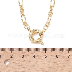 Collares de cadena de eslabones ovalados de latón para mujer&nbsp;NJEW-JN06033