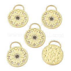 Latón claro colgantes de circonita cúbica&nbsp;ZIRC-C024-27G