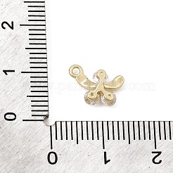 Latón micro pavimenta claro cubic zirconia encantos&nbsp;CU-CBA3D76-03G-02