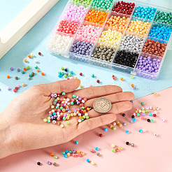 2780 Stück 20 Farben Backfarbe Glas Saatperlen&nbsp;SEED-TA0001-49