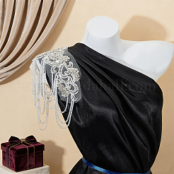 1 pieza de accesorios de adorno de bordado de vidrio&nbsp;DIY-OC0016-24A