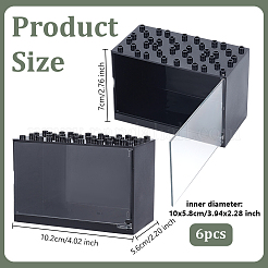 Rechteckige Vitrine für Minifiguren aus Acryl&nbsp;ODIS-WH0025-223B