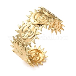 Bracelets manchettes en acier inoxydable 304 pour femmes&nbsp;BJEW-P364-01A-G