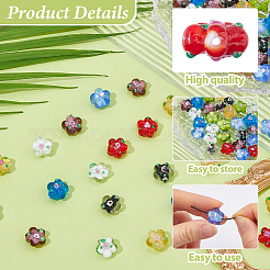 Perle di lampwork fatte a mano da 38 pz&nbsp;LAMP-HS0001-23