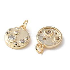 Pendentifs en laiton zircon cubique transparent&nbsp;KK-Q031-30G