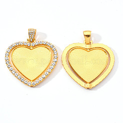 Pendente in lega basi per cabochon&nbsp;X-PALLOY-S107-004G-RS