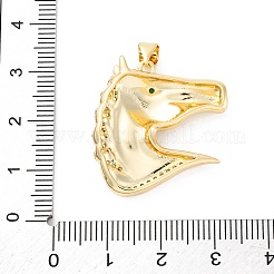 Colgante micropavé cubic zirconia de latón&nbsp;KK-S510-18G