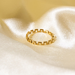 Elegante anello minimalista in acciaio inossidabile 304 per donna&nbsp;ES4834-3