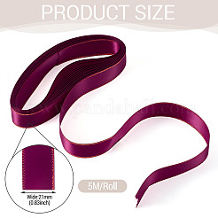 Nastro di raso in poliestere con bordo dorato da 5 m&nbsp;OCOR-TADJ0001-05C