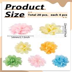 20 Stück Kostümzubehör aus Polyester in 5 Farben&nbsp;DIY-LP0003-57A