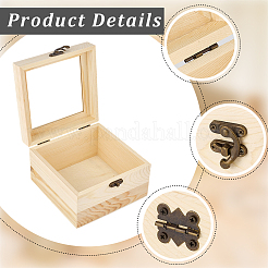 Cajas de almacenamiento de madera&nbsp;WOCR-CL0001-01A