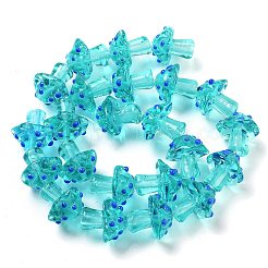 Brins de perles bosselées en verre soufflé faites à la main&nbsp;LAMP-A004-06A