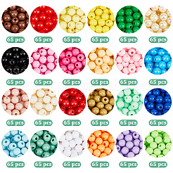 1560pcs 24 Farben undurchsichtige Acrylperlen&nbsp;MACR-PA0001-62B