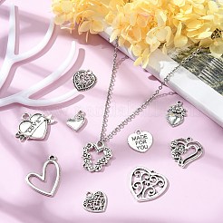 100 pièces 10 styles pendentifs en alliage de style tibétain&nbsp;TIBEP-CJ0002-64
