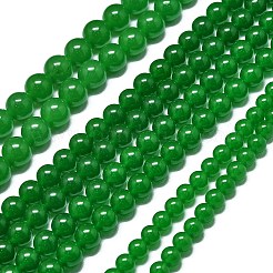 Chapelets de perles en jade de malaisie naturelle&nbsp;G-L645-C01-14mm-17