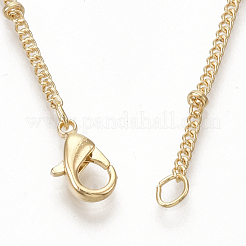Fabricación de collar de cadena de acera de hierro recubierto de latón&nbsp;MAK-T006-01KC