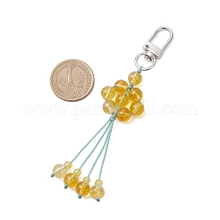 3 pendentif décoratif en cornaline naturelle&nbsp;HJEW-TA00424
