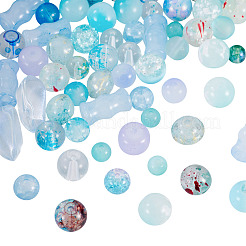 80g transparente Glasperlen&nbsp;DGLA-TA0001-47F