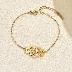 201 Edelstahl-Handschellen-Gliederarmbänder für den Alltag und das Büro&nbsp;XY2095