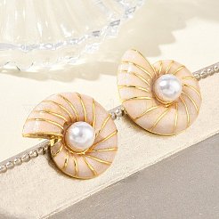 Pendientes de latón esmaltado para mujer&nbsp;KK-CBA760A-10G-04