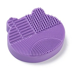 Outil de lavage portable pour tapis de nettoyage de brosse de nettoyage de maquillage en silicone&nbsp;MRMJ-H002-01A