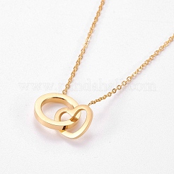 Colliers pendentifs en acier inoxydable 304&nbsp;NJEW-L155-18