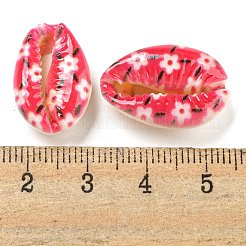 Perline di conchiglia naturale stampate&nbsp;BSHE-G037-01C