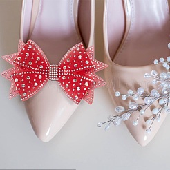 Clips de boucle de chaussure en polyester&nbsp;HJEW-HY00079