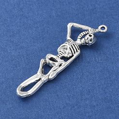 Pendentifs en alliage de style tibétain pour Halloween&nbsp;PALLOY-O002-09A-AS