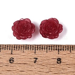 Cuentas talladas de jade blanco natural teñido&nbsp;G-Q601-41B-02
