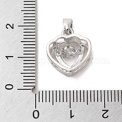 Pendentifs en laiton zircon cubique transparent&nbsp;KK-M275-45P