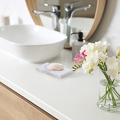 Porte-savons en marbre naturel pour salle de bain et cuisine&nbsp;AJEW-WH0609-127