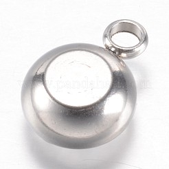 Dijes de rhinestone de vidrio de acero inoxidable 304&nbsp;X-STAS-G082-09