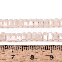 Chapelets de perles en verre opaque électrolytique&nbsp;EGLA-N022-09A-C04