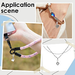 36 pendentif cœur en alliage&nbsp;HJEW-GO00260