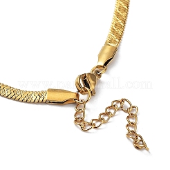Halsketten aus Fischgräten-Kette aus Edelstahl 304&nbsp;NJEW-P282-04G