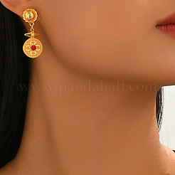 Boucles d'oreilles pendantes en alliage et strass pour femmes&nbsp;XJ2784-2