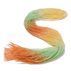 Brins de perles de verre de couleur dégradé transparent&nbsp;GLAA-G101-2mm-08