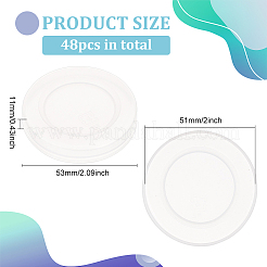 Reemplazo de tapas de botellas de plástico para botellas de pudín de vidrio&nbsp;AJEW-WH0347-40B