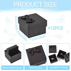 Quadratische Geschenk-Aufbewahrungsboxen aus Karton und Papier&nbsp;CON-TAC0001-17A